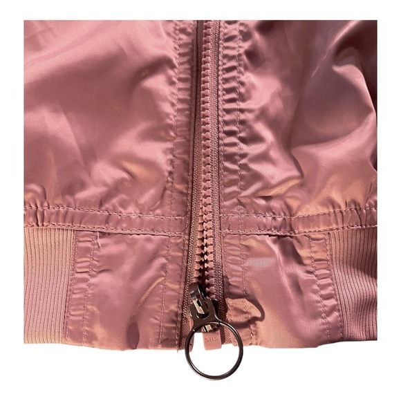 Fabletics Eva Bomber Jacket Sizw Small. Women's Satiny Pink Jacket - Picture 6 of 6